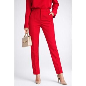 Jucca- Papavero Red Straight Leg Tailored Pants Made in Italy Sz:44 IT(US 8) NWT